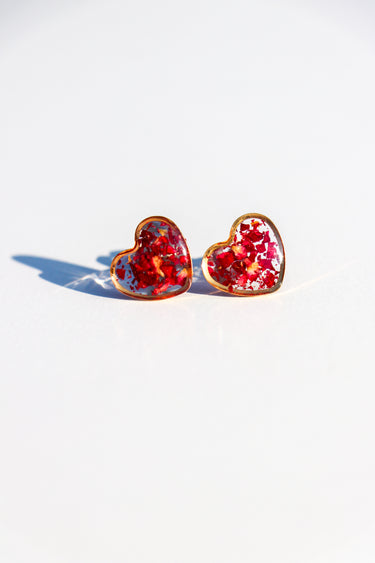 Cora Rose Heart Studs